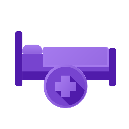 병원 침대 무료 아이콘