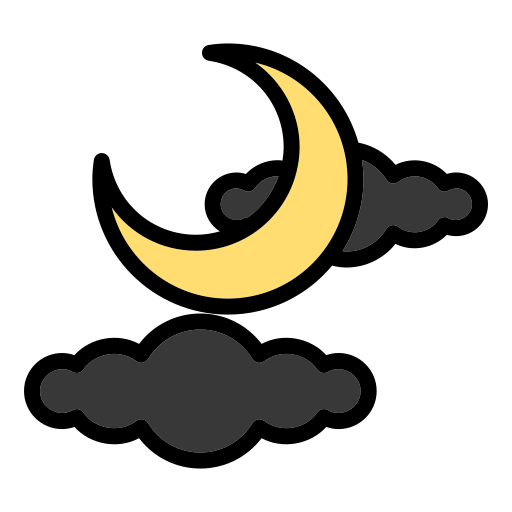 Moon Outline Icon Gold PNG Images & PSDs for Download