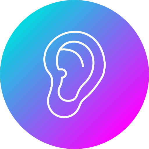 Ear Generic Flat Gradient icon