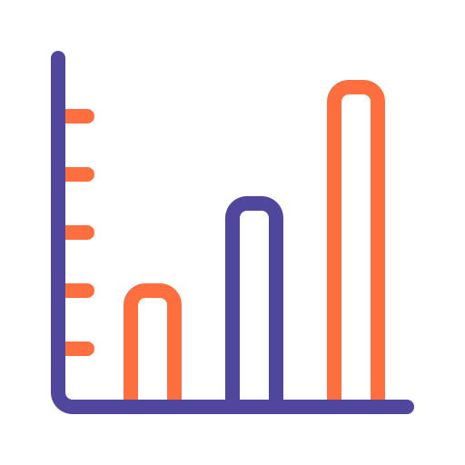 gráfico de barras icono gratis