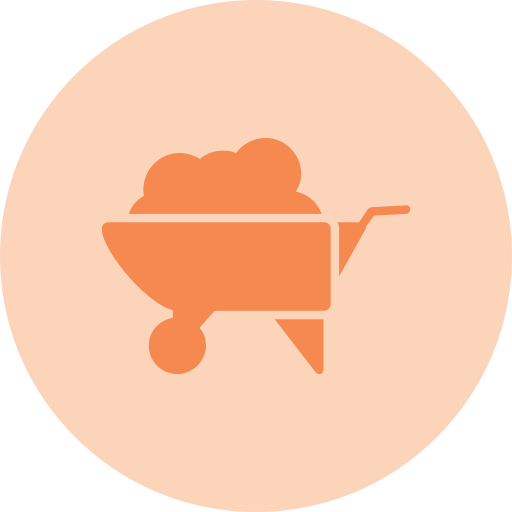 Wheel barrow free icon