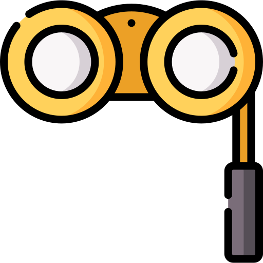 cartoon binoculars clipart