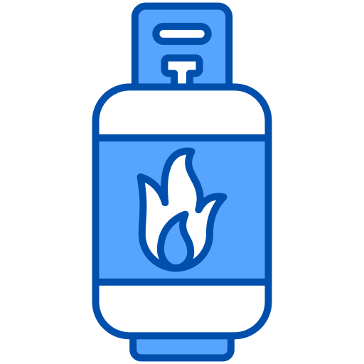 Gas cylinder Generic Blue icon