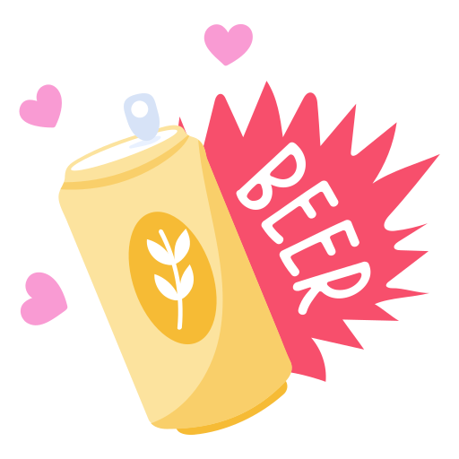 canette de bière gratuit sticker canette de bière gratuit sticker