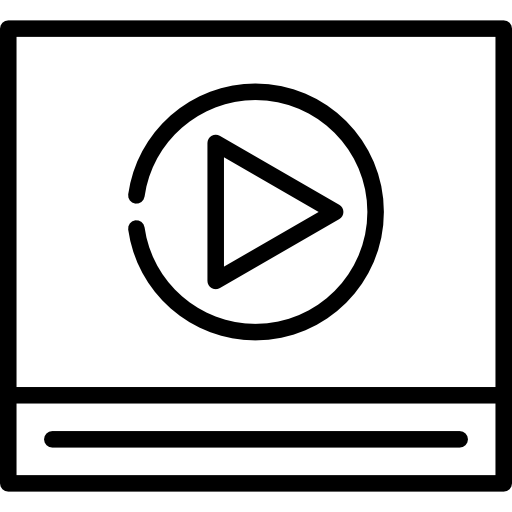 reproductor de video icono gratis