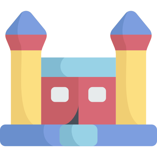 castillo inflable icono gratis