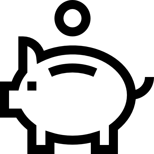 Piggy bank free icon