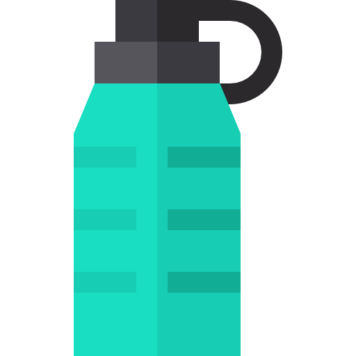 Bottle Basic Straight Flat icon