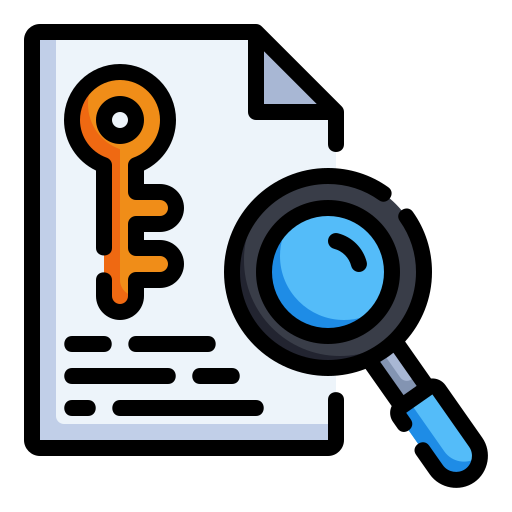 palabra clave icono gratis