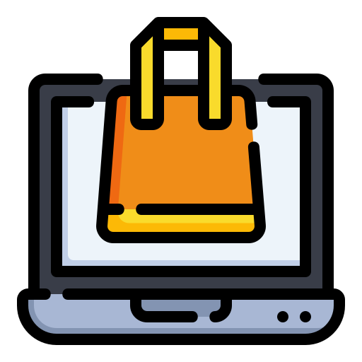 Online shopping - free icon