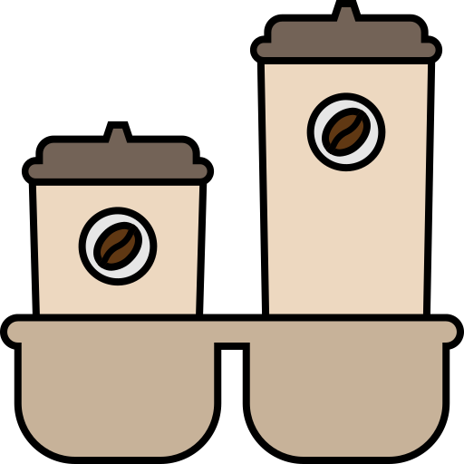 coffee cups icono gratis