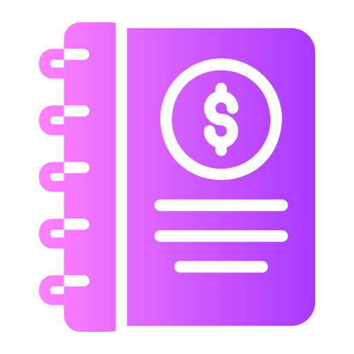 libro de contabilidad icono gratis