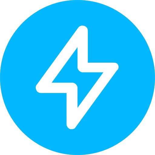 Bolt Generic Blue Icon