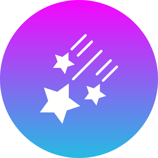 estrellas fugaces icono gratis