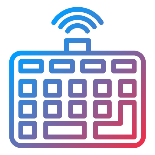 Wireless keyboard Generic Gradient icon