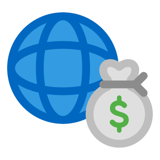 Economía global icono gratis