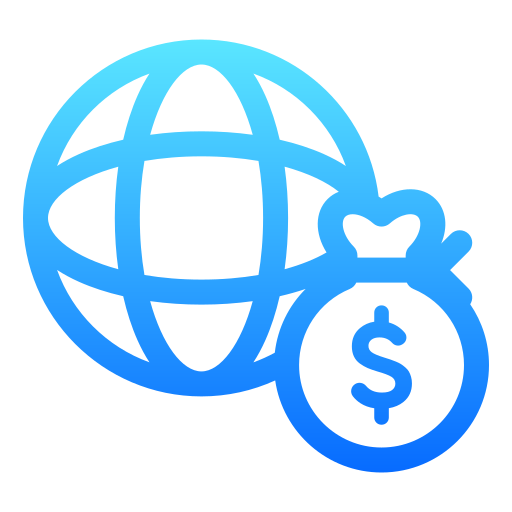 Economía global icono gratis