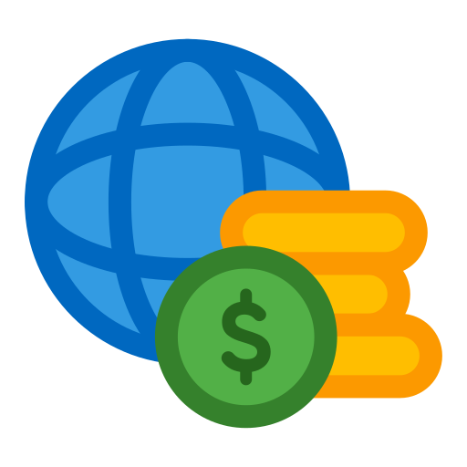 Economía global icono gratis