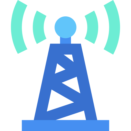 Radio Tower Generic Blue Icon