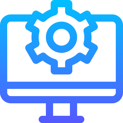 Computer Basic Gradient Lineal color icon