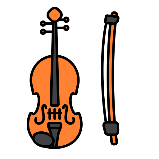 Violin Generic Outline Color icon