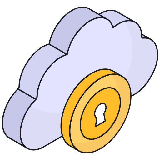 Cloud lock free icon