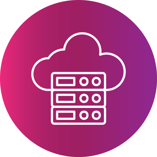 datos en la nube icono gratis