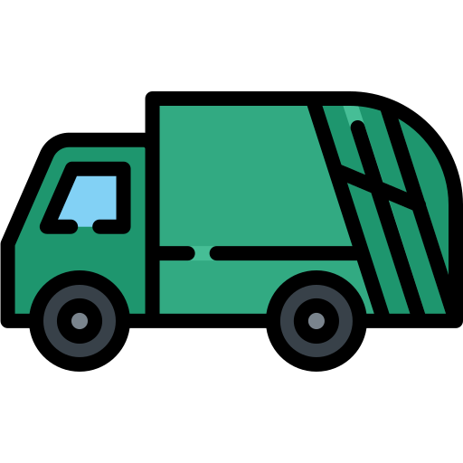 Garbage Truck Generic Outline Color icon