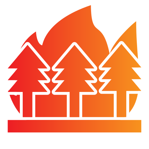 incendio forestal icono gratis