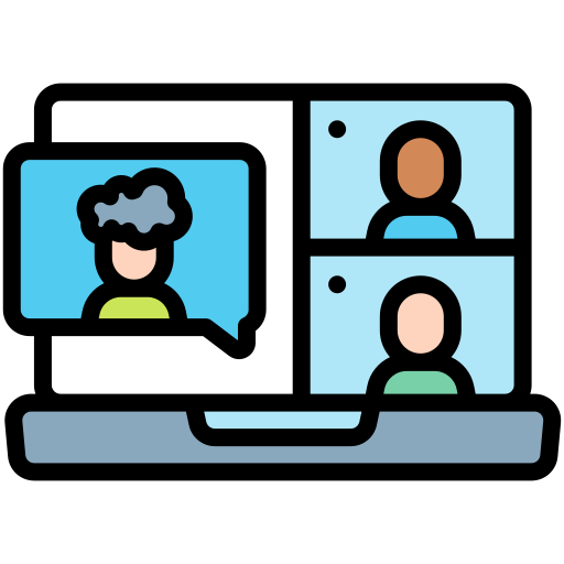 Online meeting Generic Outline Color icon