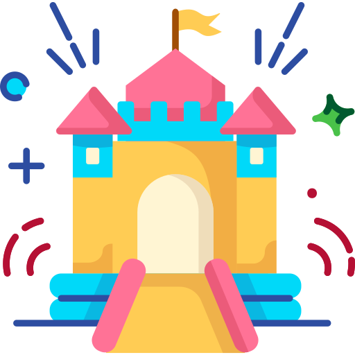 castillo inflable icono gratis