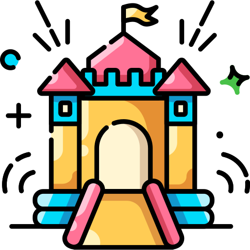 castillo inflable icono gratis