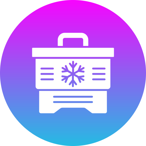 Ice Box Generic Flat Gradient Icon