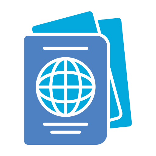 Passport Generic Blue icon