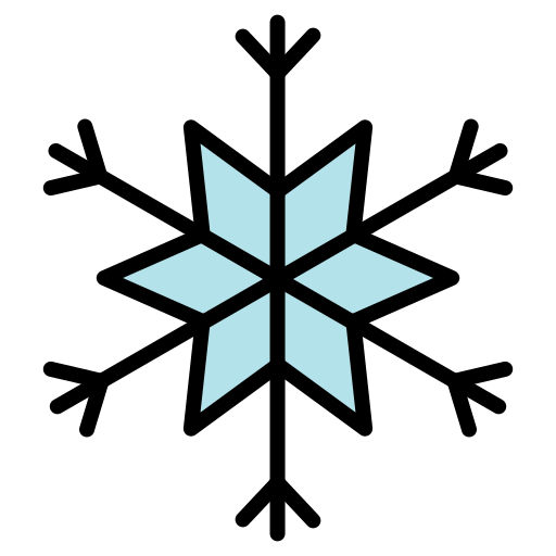 Snowflake Generic Outline Color icon