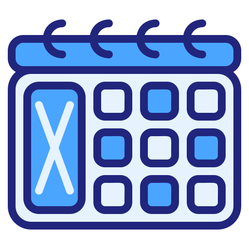 Calendar Generic Blue icon