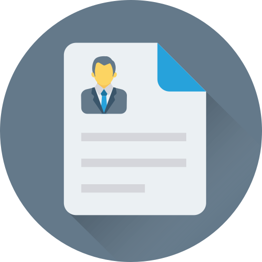 curriculum vitae icono gratis