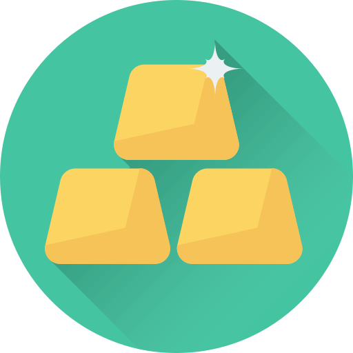 Gold Ingots Generic Flat icon