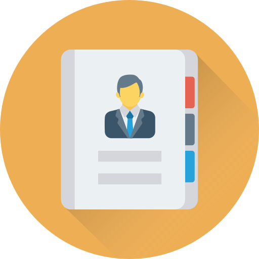 libro de contactos icono gratis