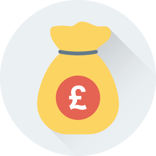 libra de dinero icono gratis