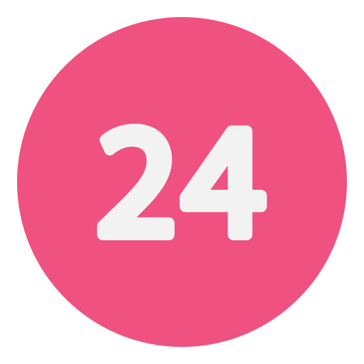Twenty four free icon