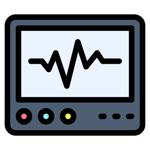 monitor de ecg icono gratis