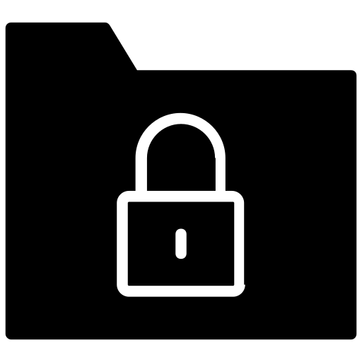 Confidential folder free icon