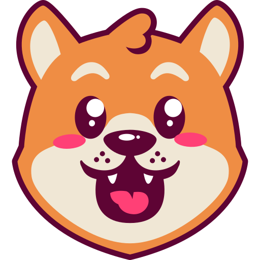 Shiba inu Generic Outline Color icon