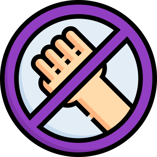 No violence - Free signaling icons