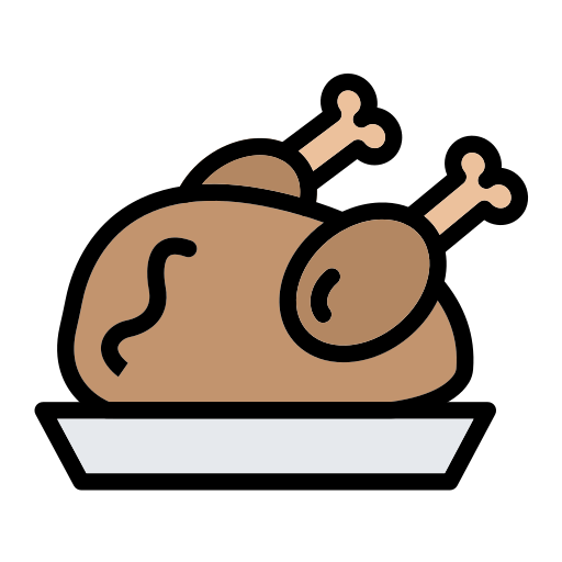 Cooked chicken Generic Outline Color icon