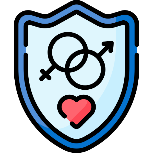 안전한 성관계 무료 의료 및 의료개 아이콘 