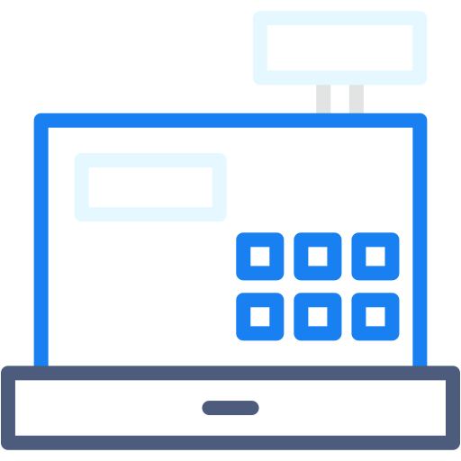 caja registradora icono gratis