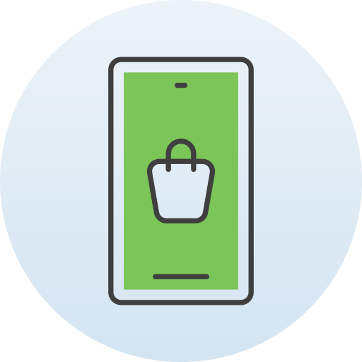 Mobile shopping Generic Circular icon