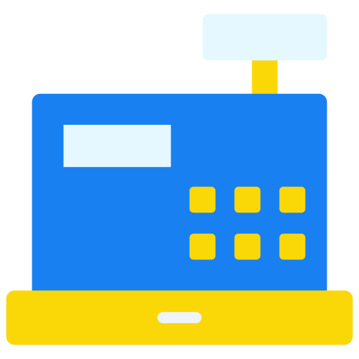 caja registradora icono gratis